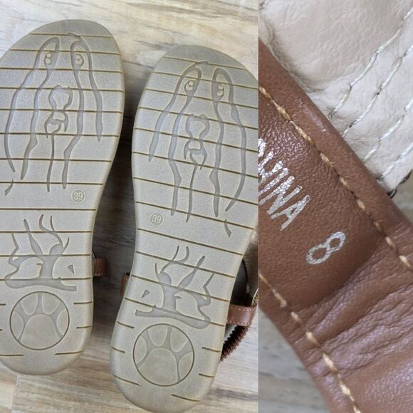 🩵⏭️NIB Brown Beaded Cushioned Boho Sandals Size 8 - Picture 12 of 12